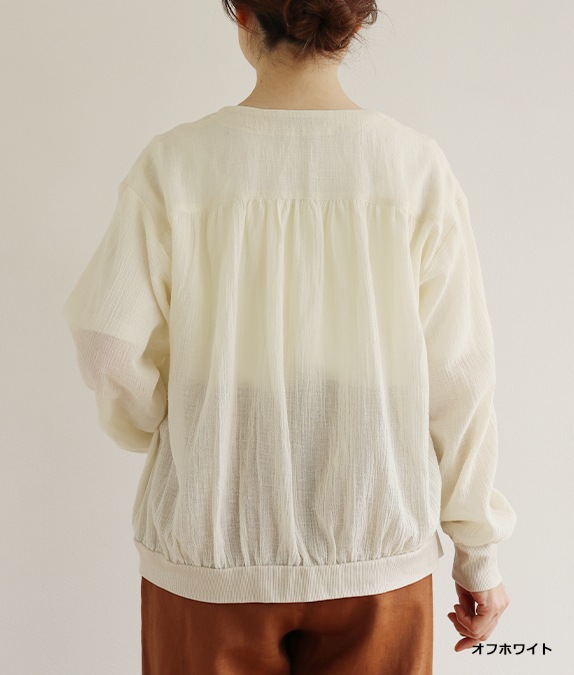 【SALE50%OFF】コットンボイルカーディガン