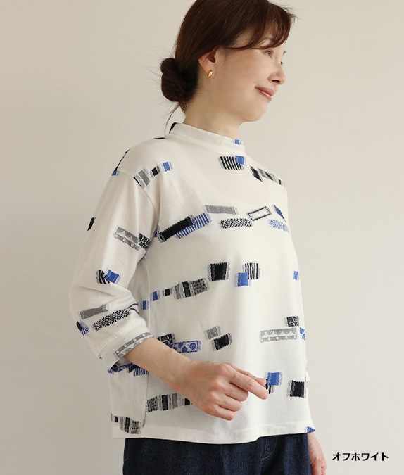 【SALE20%OFF】ブロックジャカードプルオーバー