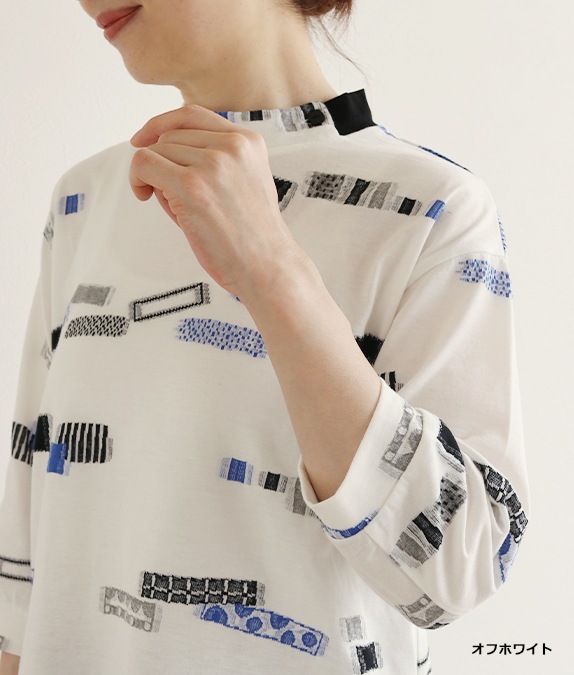 【SALE20%OFF】ブロックジャカードプルオーバー