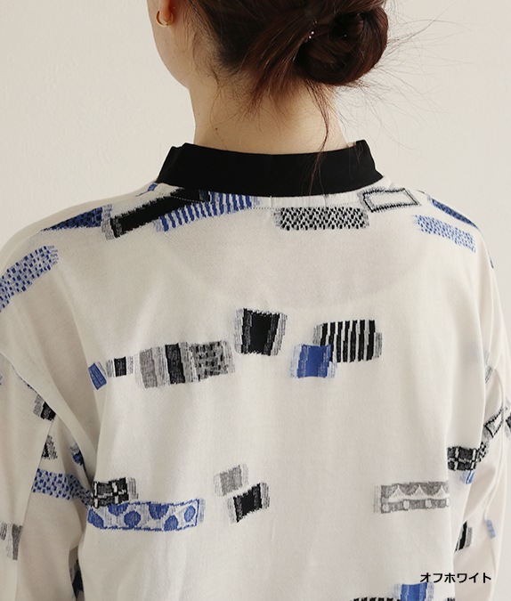【SALE20%OFF】ブロックジャカードプルオーバー