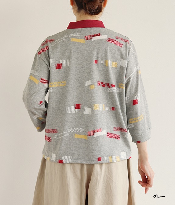 【SALE20%OFF】ブロックジャカードプルオーバー