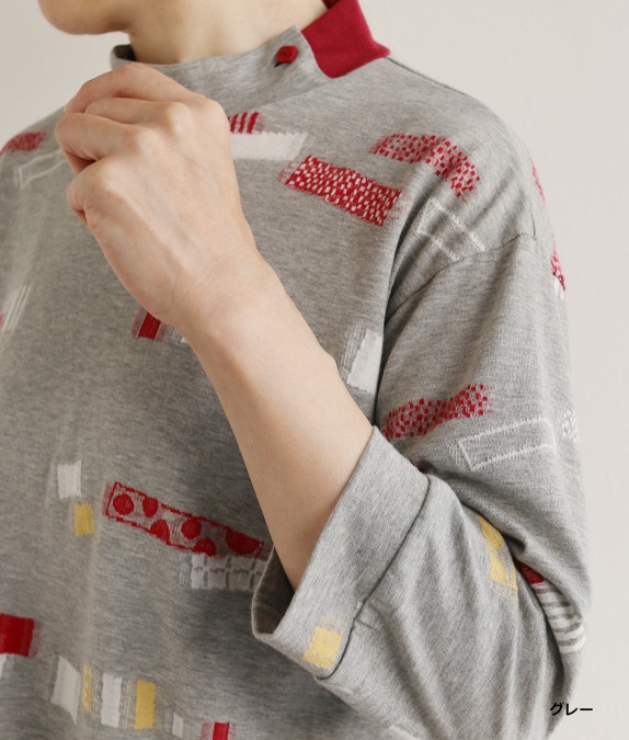 【SALE20%OFF】ブロックジャカードプルオーバー