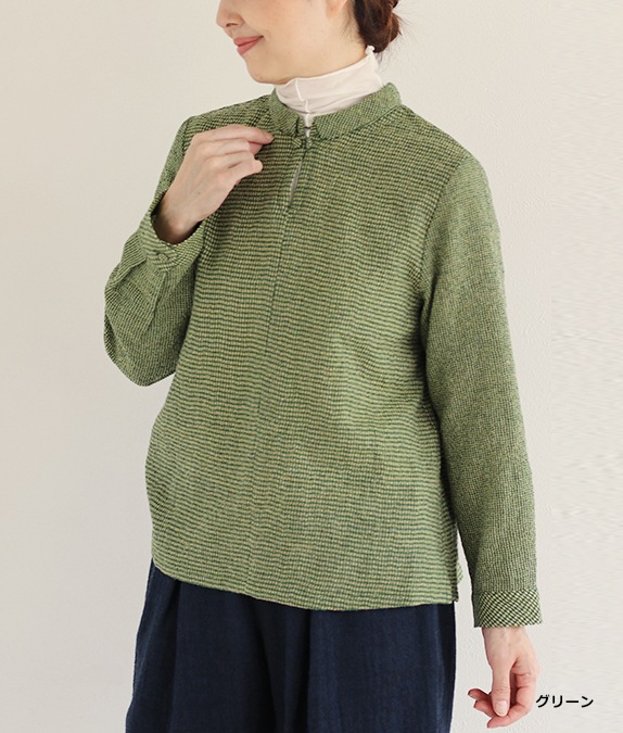 千鳥リファインブラウスl 50代・60代からの婦人服 オルウェイズ公式