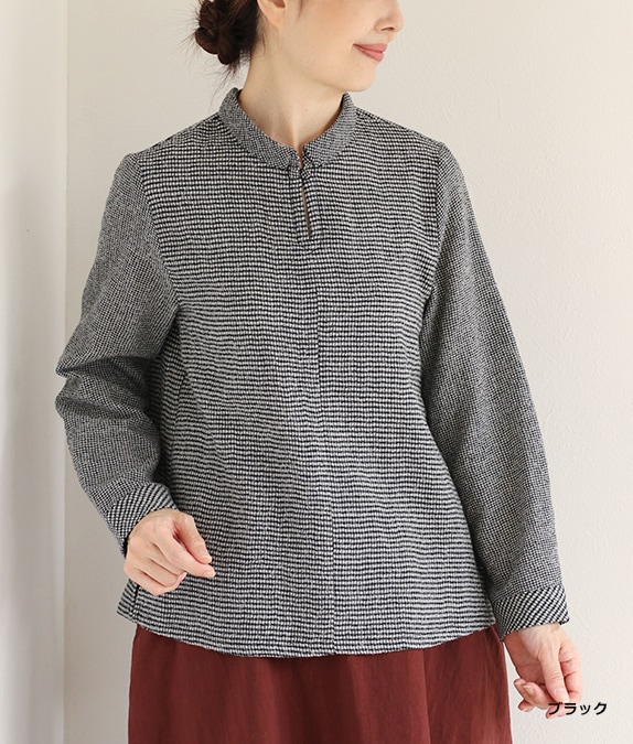 千鳥リファインブラウスl 50代・60代からの婦人服 オルウェイズ公式