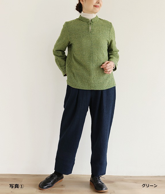 千鳥リファインブラウスl 50代・60代からの婦人服 オルウェイズ公式