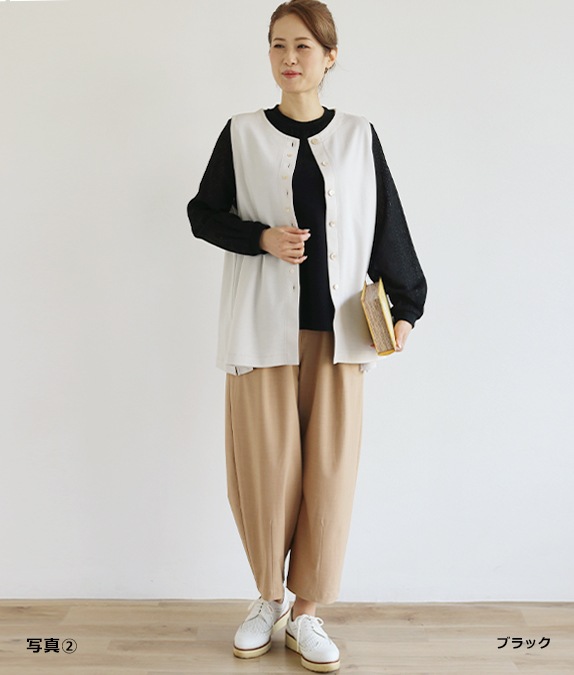 【SALE20%OFF】レーススリーブプルオーバー