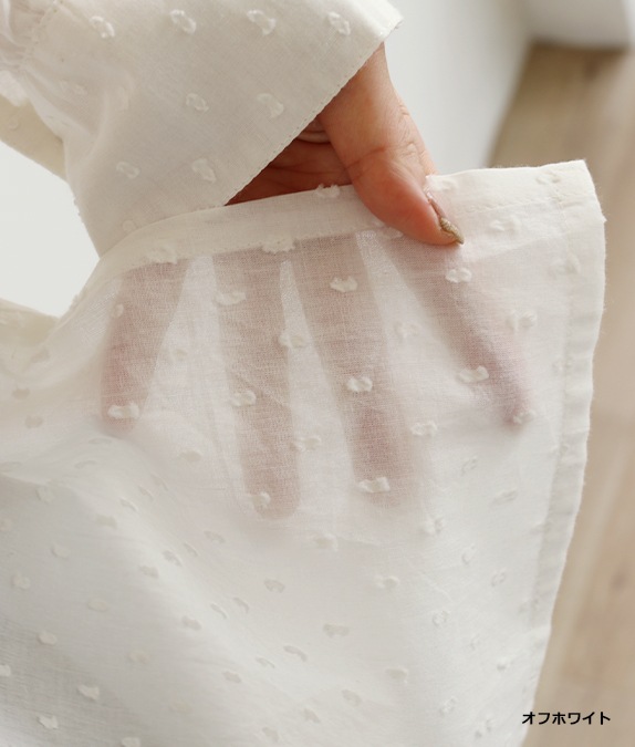 【SALE50%OFF】カットジャカードピンタックブラウス