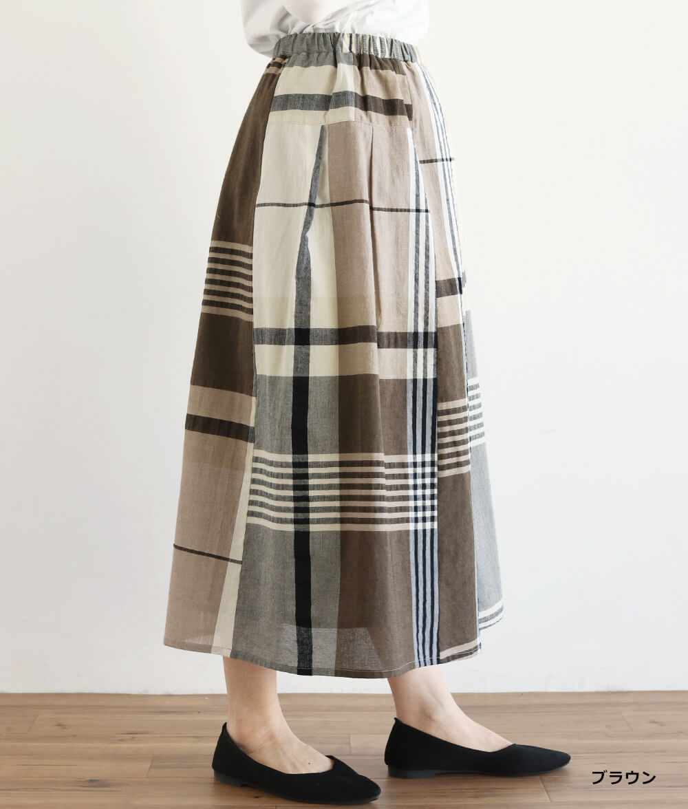 【SALE50%OFF】ビッグチェックスカート