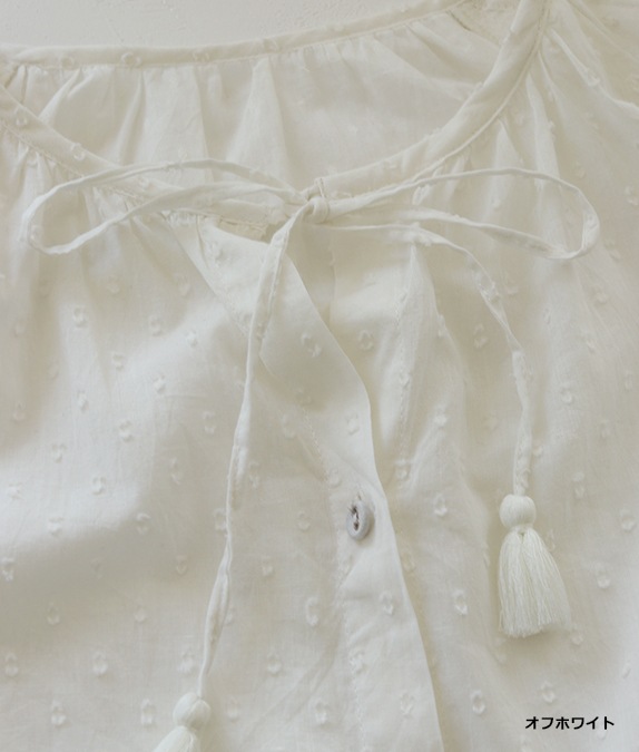 【SALE50%OFF】カットジャカードギャザーブラウス