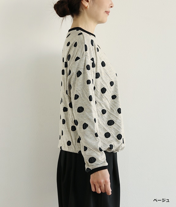 【SALE30％OFF】接結ドットプルオーバー