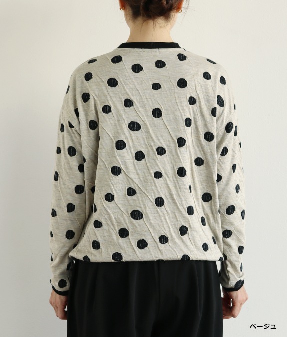 【SALE30％OFF】接結ドットプルオーバー