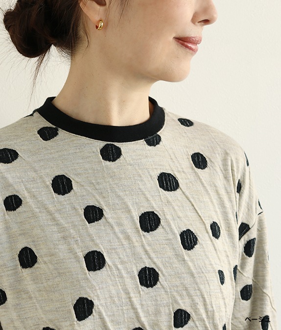 【SALE30％OFF】接結ドットプルオーバー