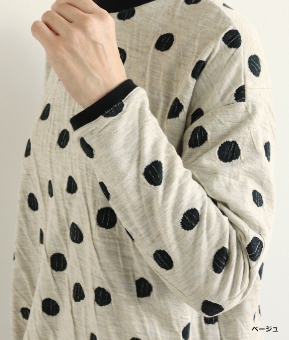 【SALE30％OFF】接結ドットプルオーバー