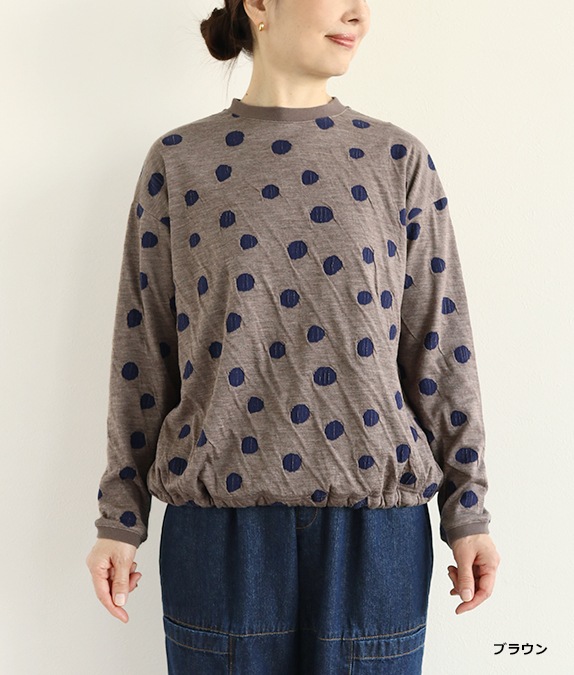 【SALE30％OFF】接結ドットプルオーバー