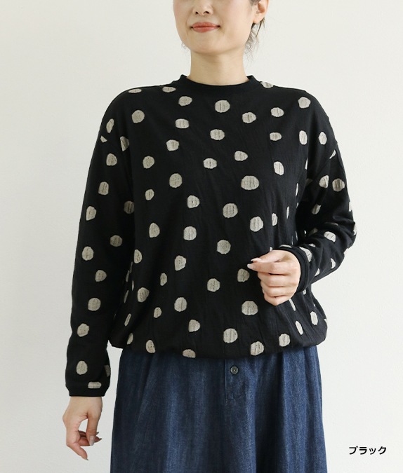 【SALE30％OFF】接結ドットプルオーバー