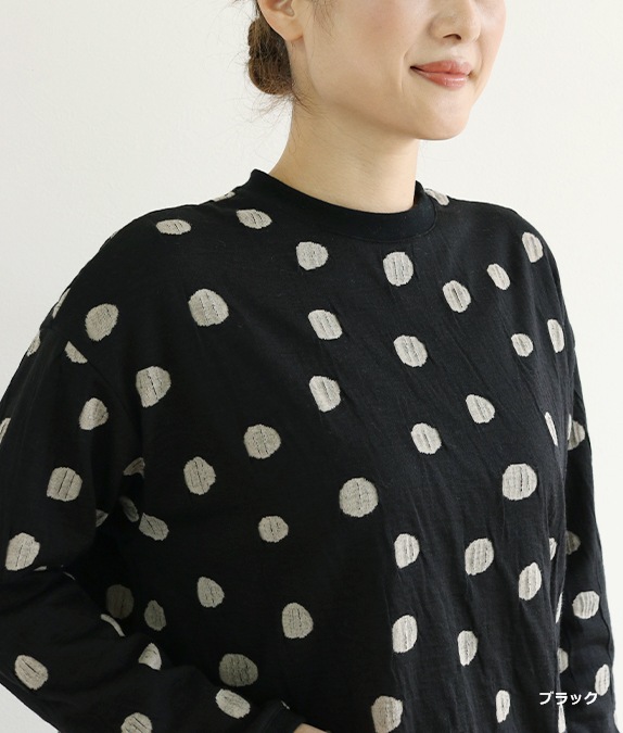 【SALE30％OFF】接結ドットプルオーバー