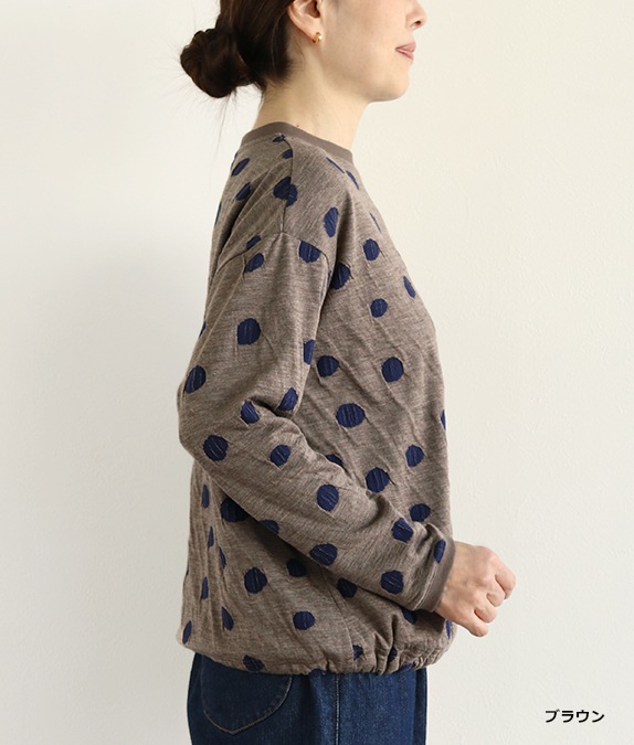 【SALE30％OFF】接結ドットプルオーバー