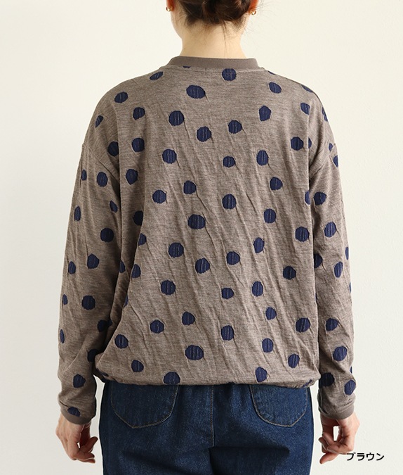 【SALE30％OFF】接結ドットプルオーバー