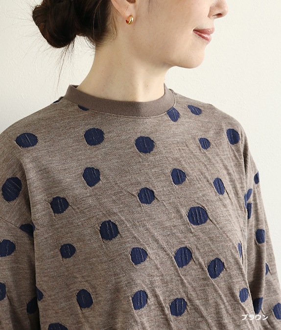 【SALE30％OFF】接結ドットプルオーバー