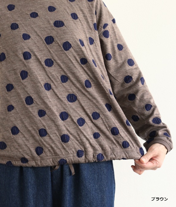 【SALE30％OFF】接結ドットプルオーバー