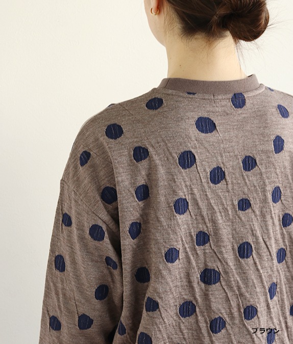 【SALE30％OFF】接結ドットプルオーバー