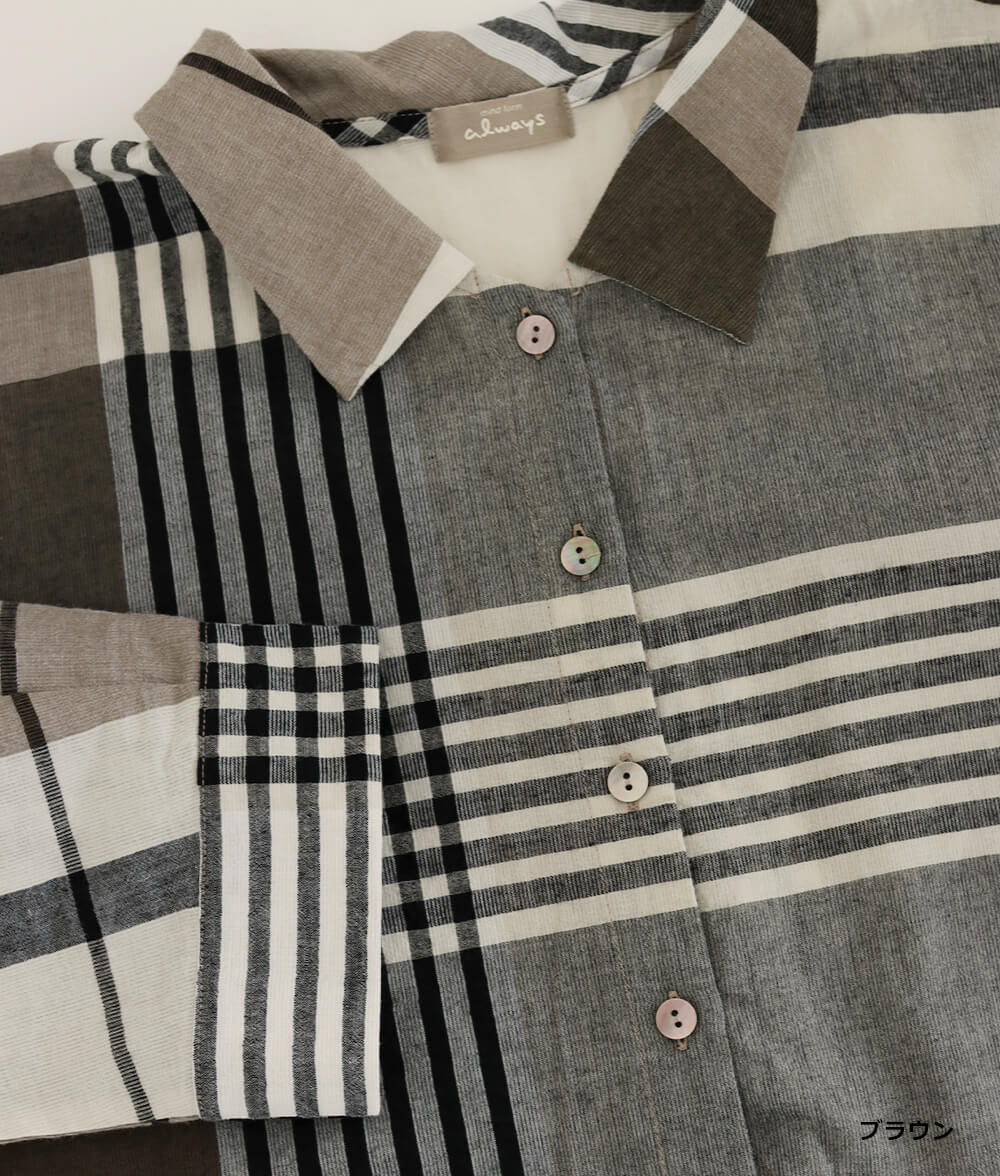 【SALE20%OFF】ビッグチェックワンピース