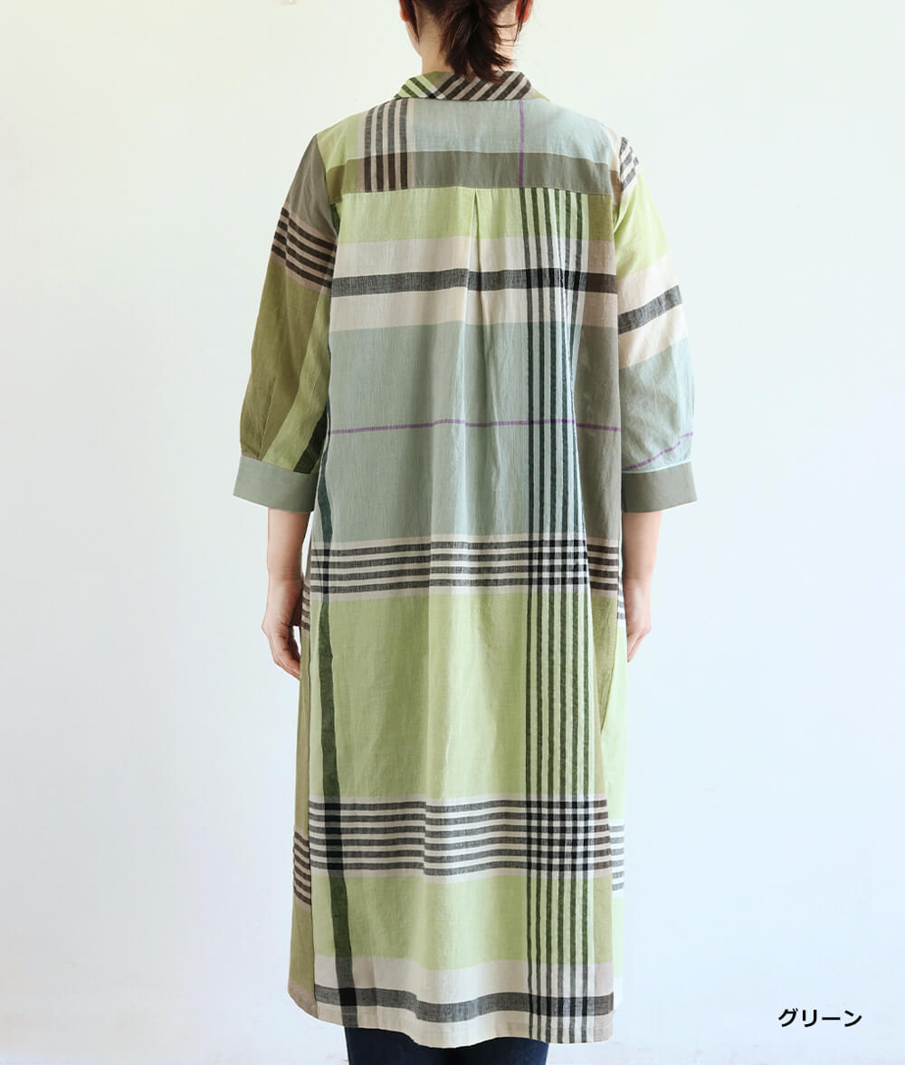【SALE20%OFF】ビッグチェックワンピース