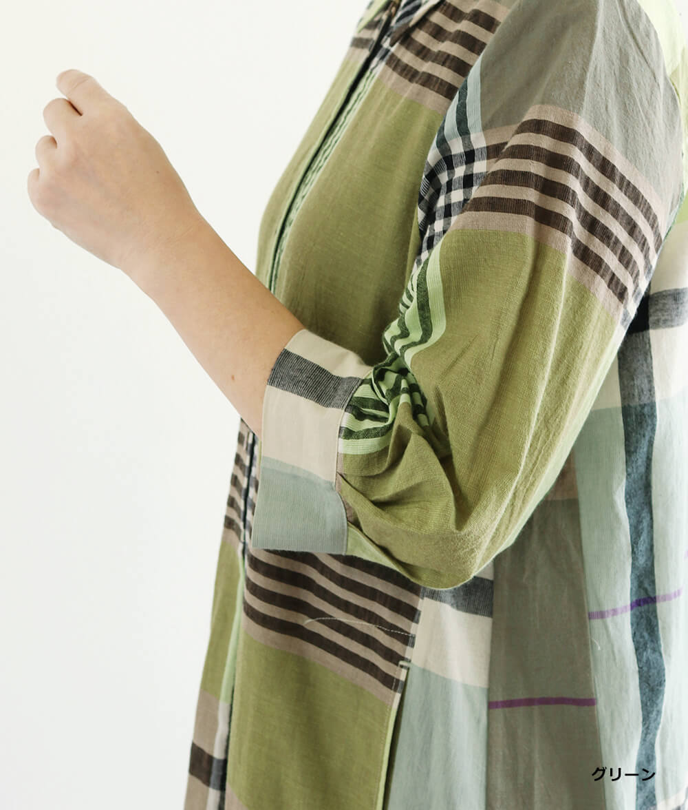 【SALE20%OFF】ビッグチェックワンピース