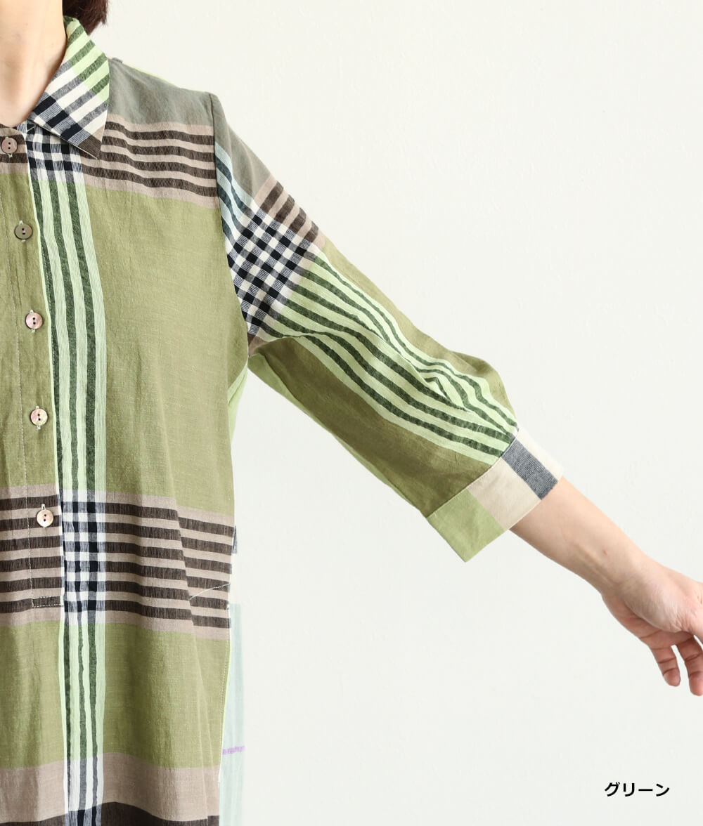 【SALE20%OFF】ビッグチェックワンピース