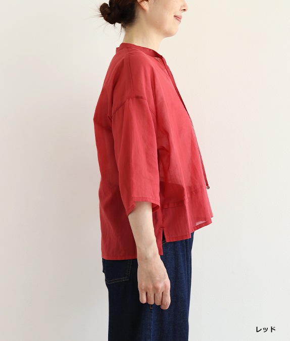 【7/10(金)10：00～◆再値下げSALE40%OFF】コットンシフォンブラウス