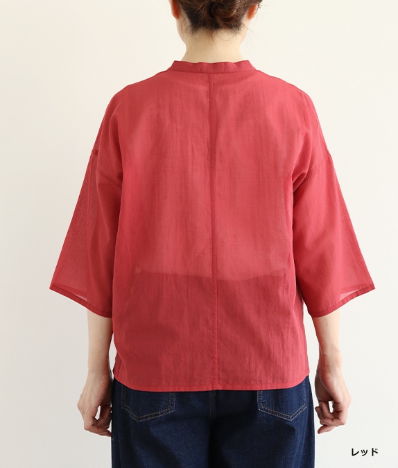 【7/10(金)10：00～◆再値下げSALE40%OFF】コットンシフォンブラウス