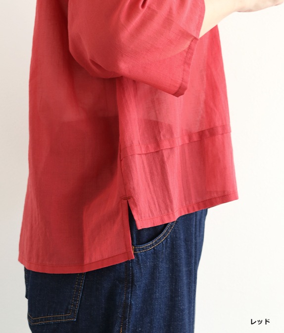 【7/10(金)10：00～◆再値下げSALE40%OFF】コットンシフォンブラウス