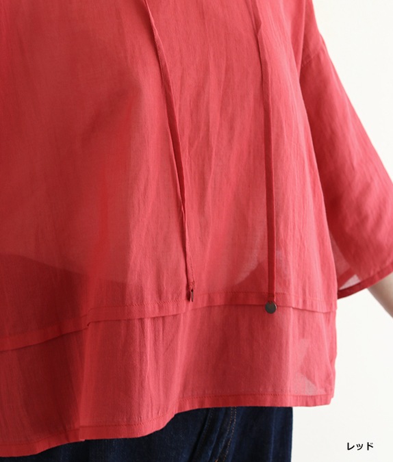 【7/10(金)10：00～◆再値下げSALE40%OFF】コットンシフォンブラウス