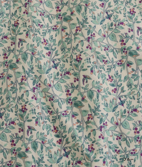 【SALE30%OFF】リーフ＆バードフレアーブラウス