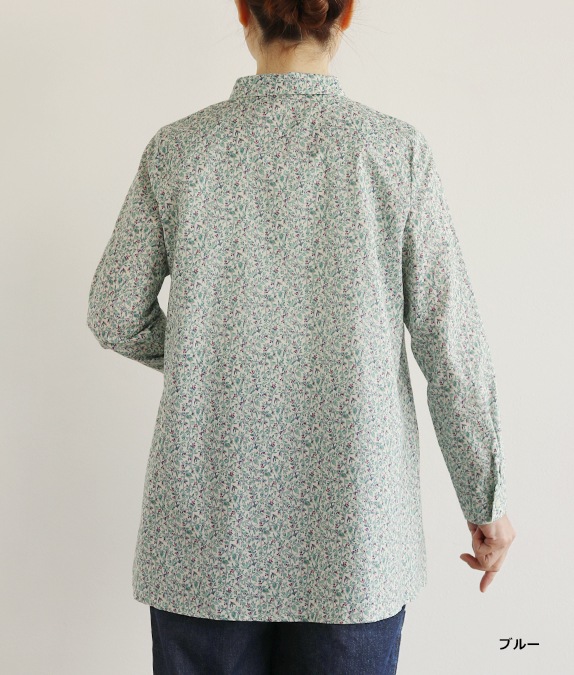 【SALE30%OFF】リーフ＆バードフレアーブラウス