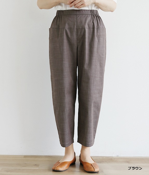 グレー ストレッチパンツ サイドポケット付き サイドポケットパンツl 50代・60代からの婦人服 オルウェイズ公式通販