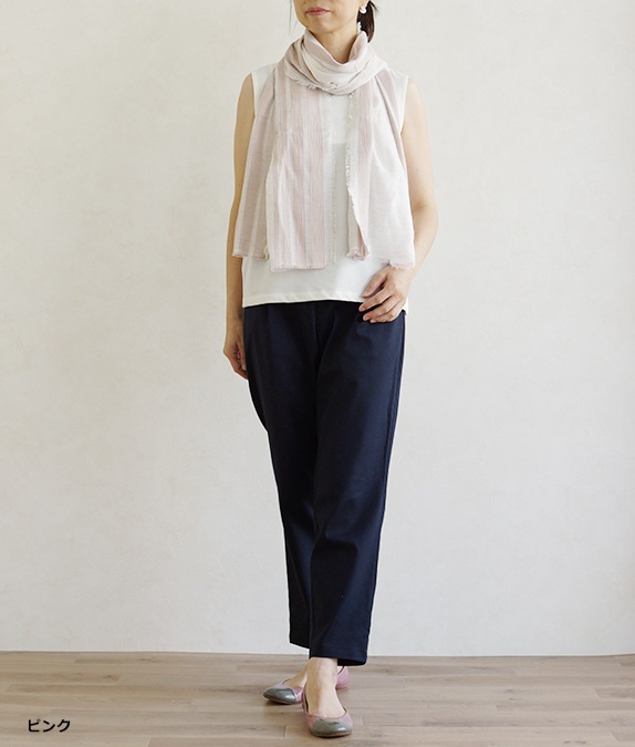 ストライプ柄ストール l 40代・50代からの婦人服 オルウェイズ公式通販