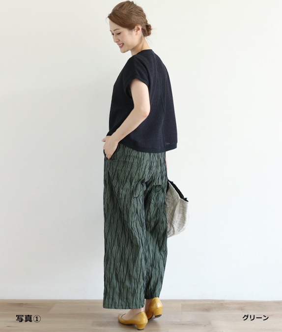 【SALE20%OFF】タックドビーパンツ