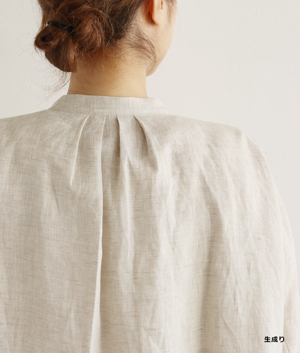 キャンブリックリネンロングジャケット