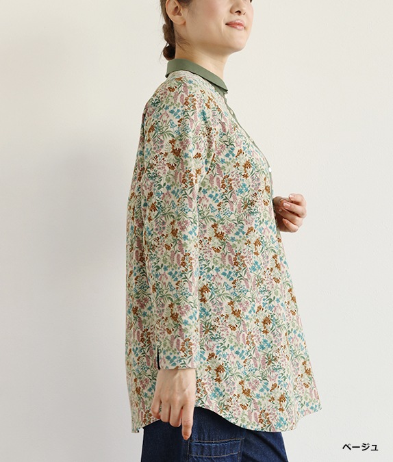 【SALE40％OFF】フラワーコールチュニック