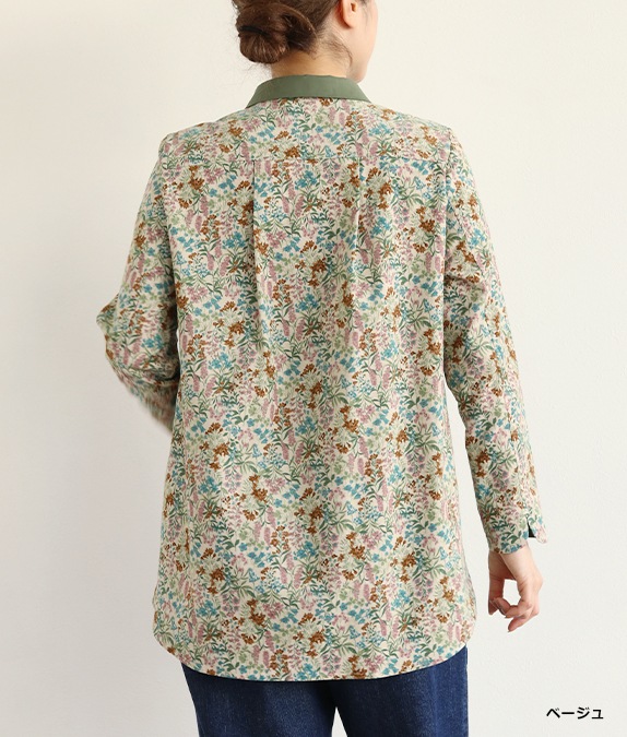 【SALE40％OFF】フラワーコールチュニック