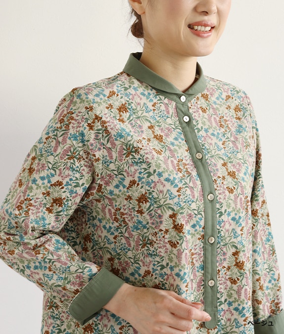 【SALE40％OFF】フラワーコールチュニック