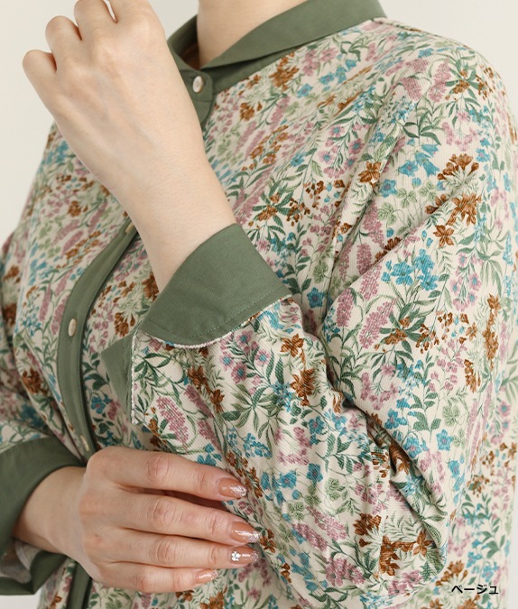 【SALE40％OFF】フラワーコールチュニック