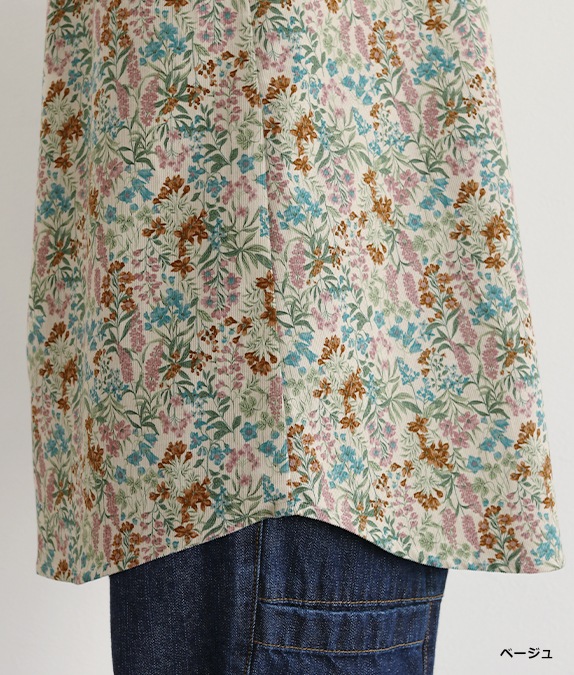 【SALE40％OFF】フラワーコールチュニック