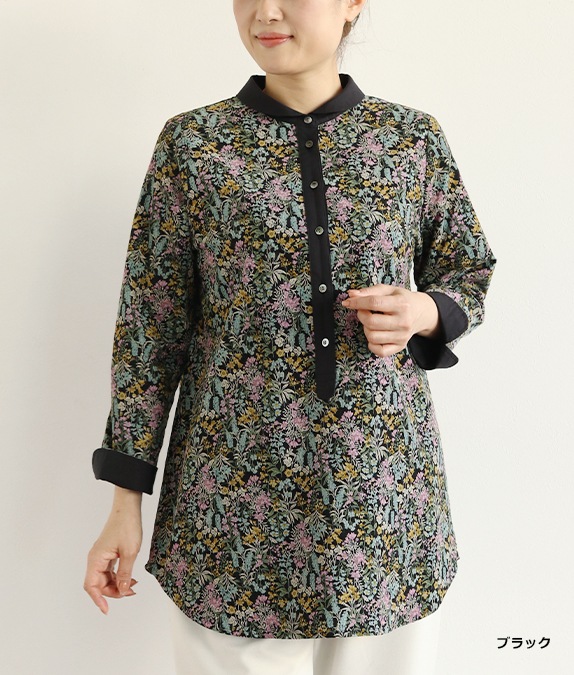 【SALE40％OFF】フラワーコールチュニック