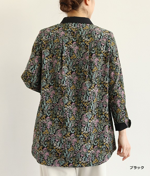 【SALE40％OFF】フラワーコールチュニック