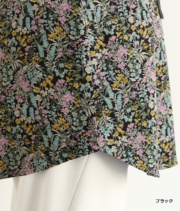 【SALE40％OFF】フラワーコールチュニック