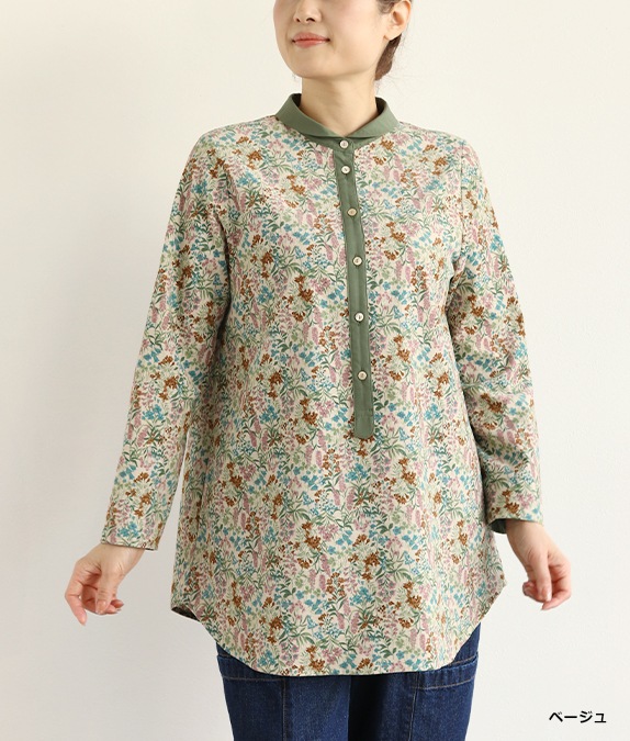 【SALE40％OFF】フラワーコールチュニック