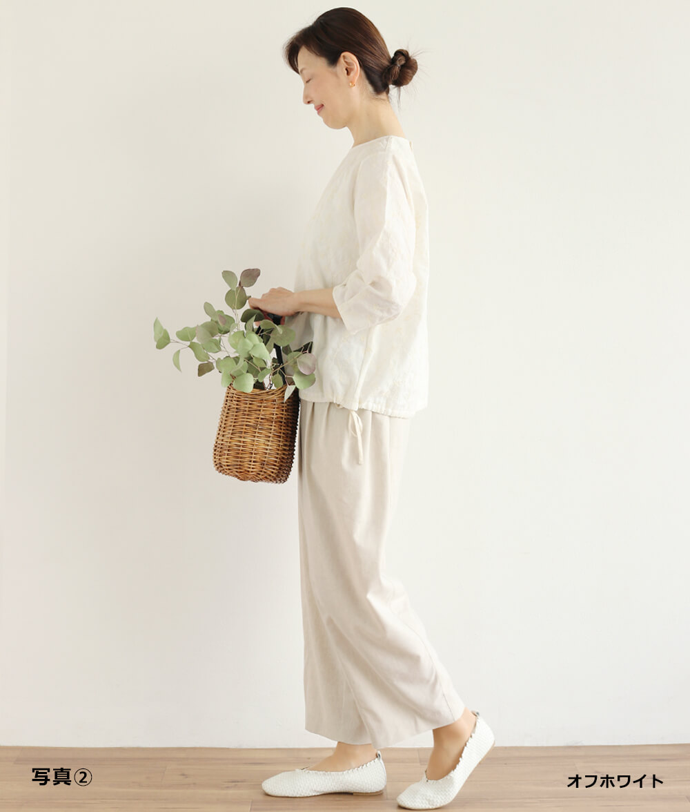 レースブラウジングブラウス