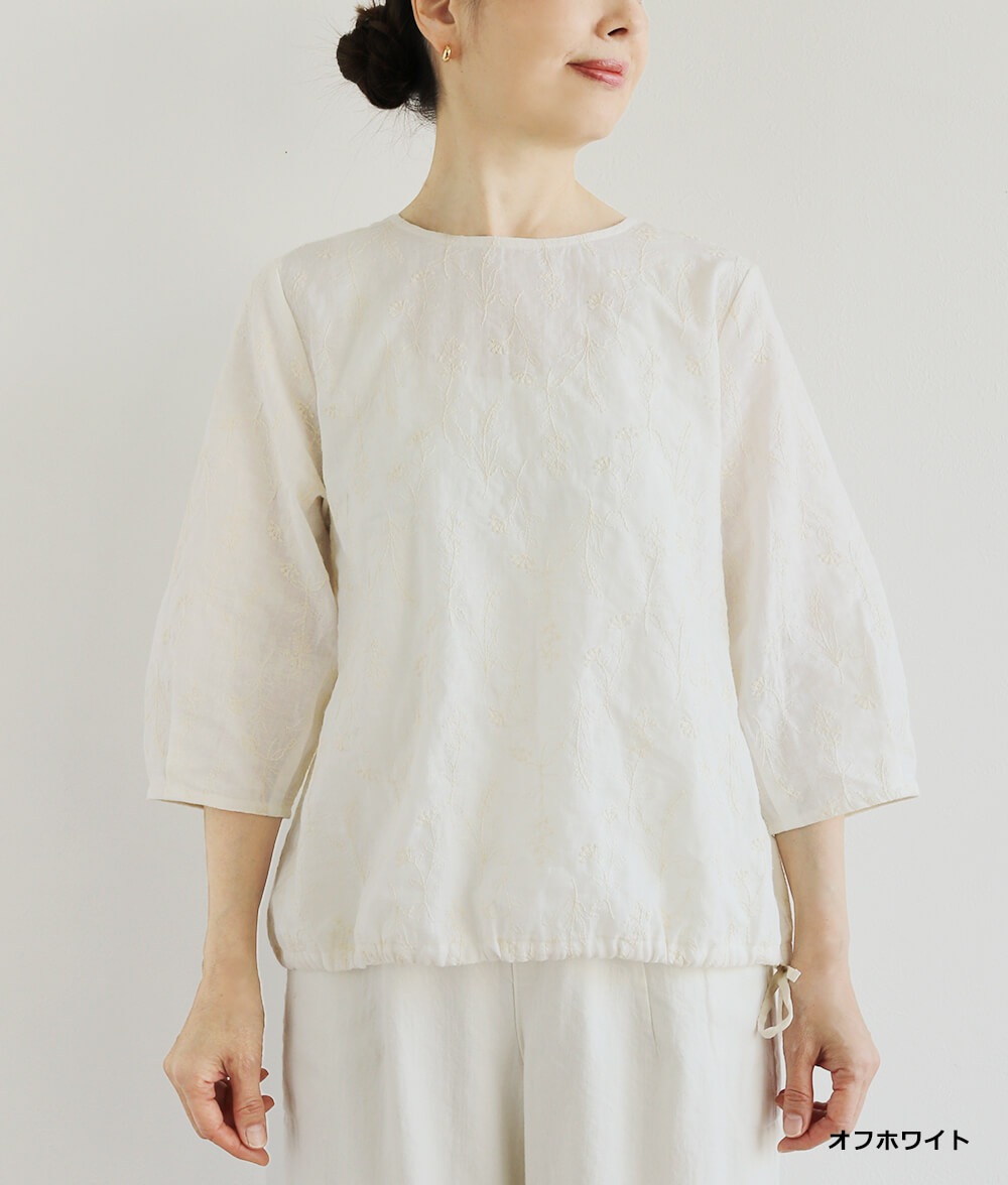 レースブラウジングブラウス